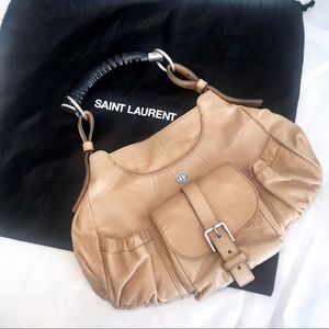 YVES SAINT LAURENT leather mombasa collection bag